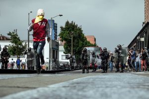 Manifestaciones en Colombia, fotoperiodista en España, Brayan Garnica